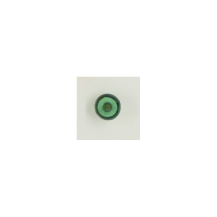 Perle en résine ronde 8mm vert émeraude x10