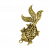 Breloque poisson 34mm bronze x1