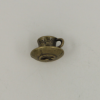 Breloque tasse 15mm bronze x1