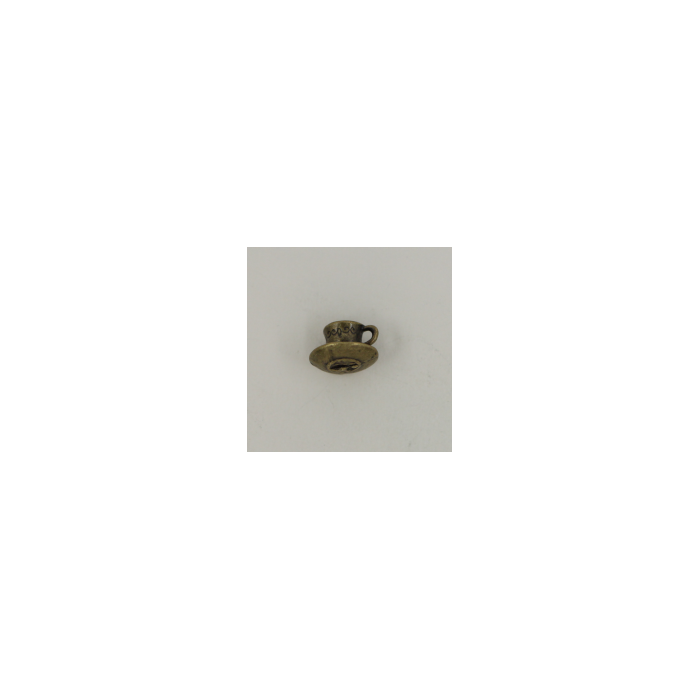 Breloque tasse 15mm bronze x1