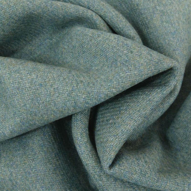  Tissu  haute couture lainage textur  vert d eau 