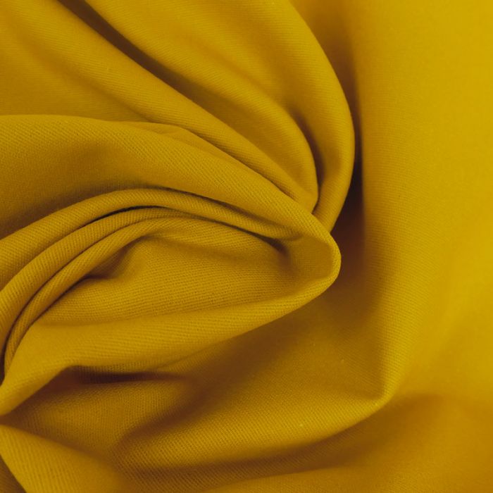 Tissu flanelle coton uni - moutarde x 10 cm