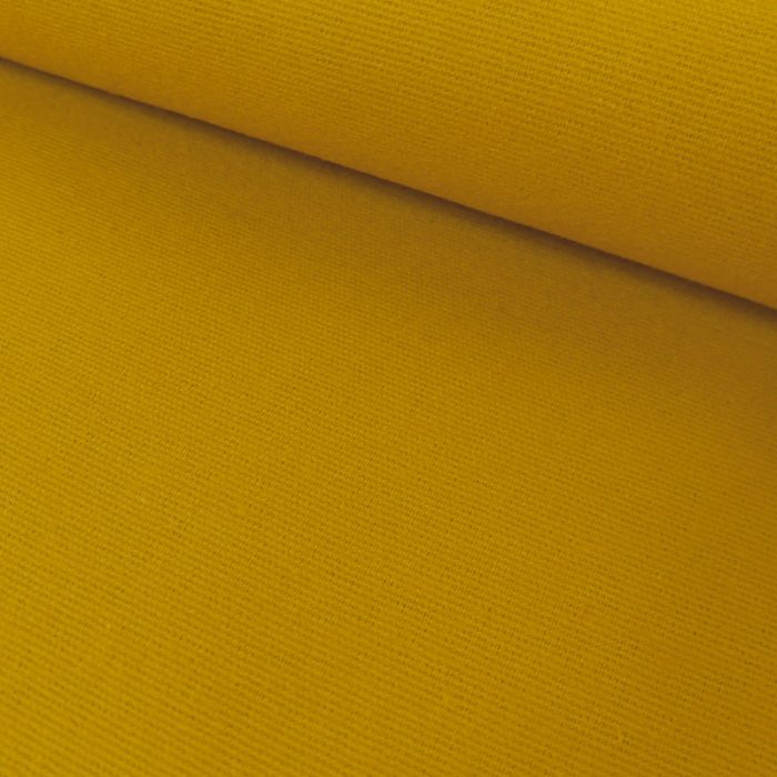 Tissu flanelle coton uni - moutarde x 10 cm