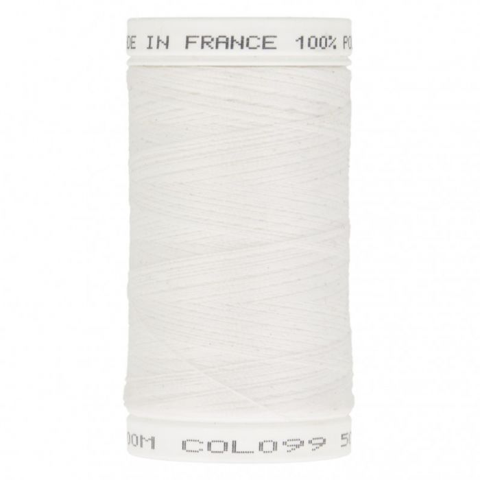 Lot De 6 Bobines Fil à Coudre - Polyester - 227 M Par Bobine - Noir Et Blanc - Pour Machine Et Couture Main