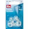 Boutons pression plastique transparent 15 mm - Prym