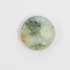 Quartz Mousse : perle pastille ronde à facettes 20mm vert x1