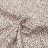 Tissu batiste coton fleurs - framboise x 10 cm