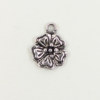 Breloque fleurs 16mm argent x1