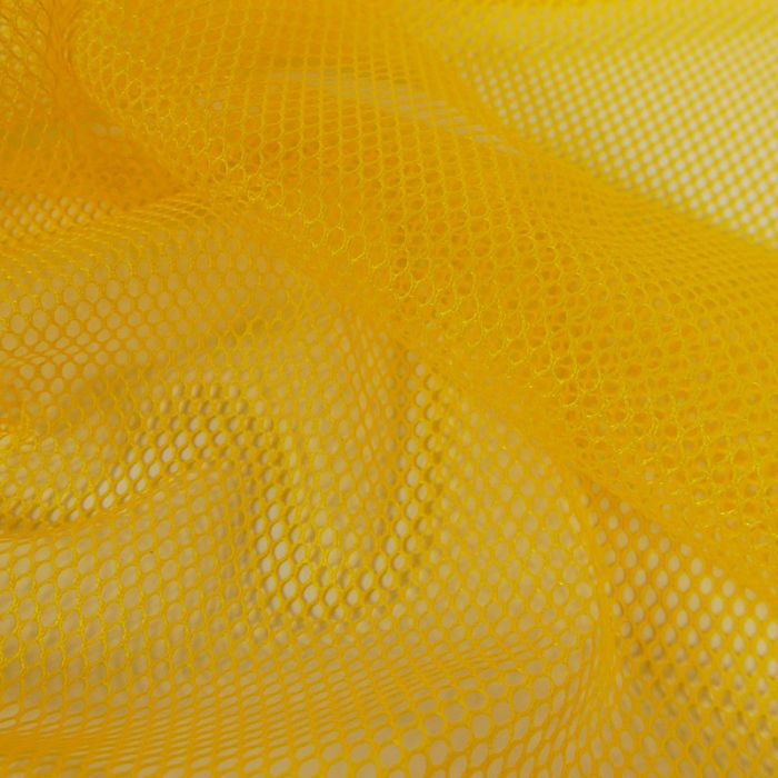 Tissu filet mesh - jaune x 10 cm