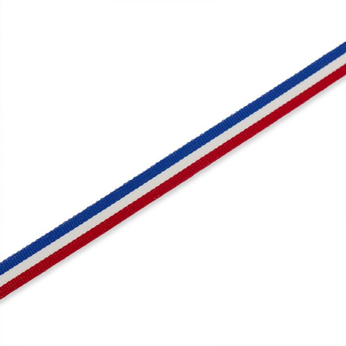 Ruban sergé drapeau français 10 mm x 10 cm