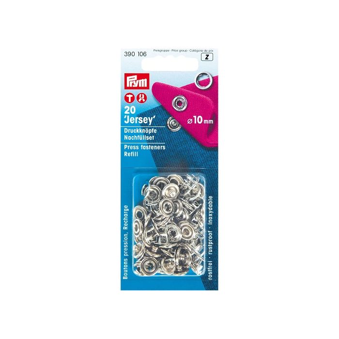 Recharge boutons pression jersey 10 mm Prym