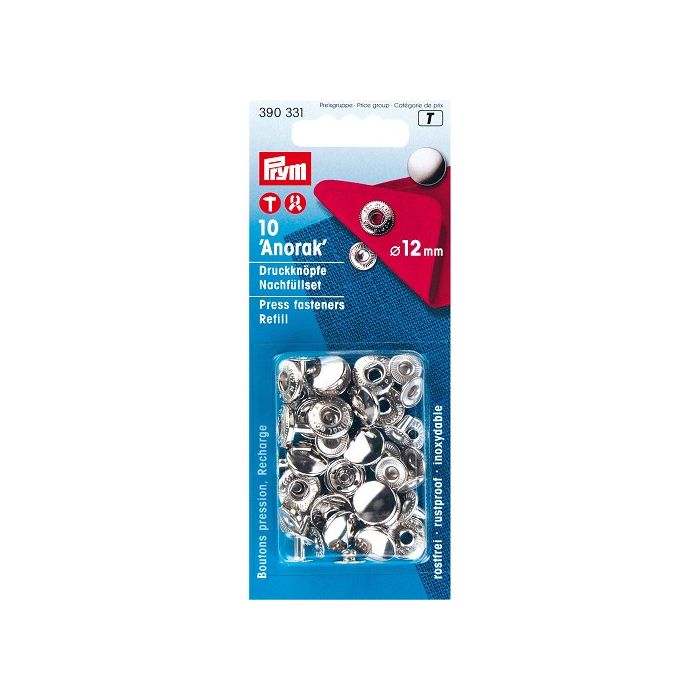 Recharge boutons pression anorak 12 mm Prym