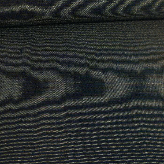 Tissu lin lavé lurex or bleu marine - France Duval Stalla x 10 cm