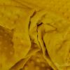 Tissu minky pois oeko-tex - moutarde x 10 cm
