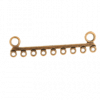 Pendentif 2 attaches 9 accroches 48mm cuivre x1