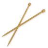 Aiguilles à tricoter droites en bambou 33 cm