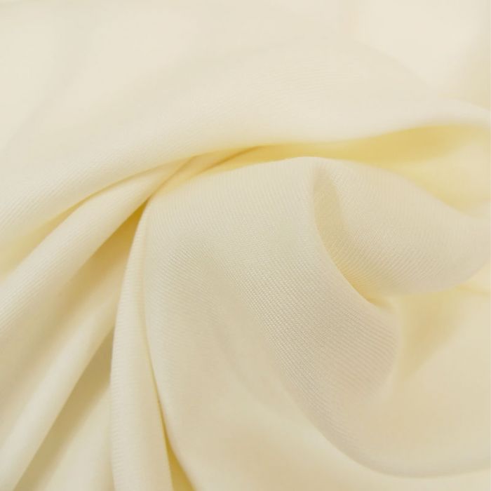 Tissu viscose twill fluide - blanc cassé x 10 cm