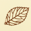 Pendentif filigrane feuille 44mm cuivre x1