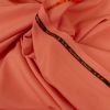 Tissu twill bambou polyester recyclé - corail x 10 cm