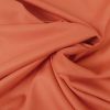 Tissu twill bambou polyester recyclé - corail x 10 cm