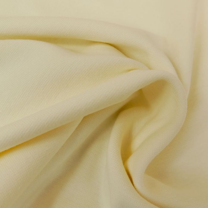 Tissu bord-côte bio uni tubulaire - écru x 10 cm