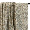 Tissu batiste coton fleurs - pastel x 10 cm