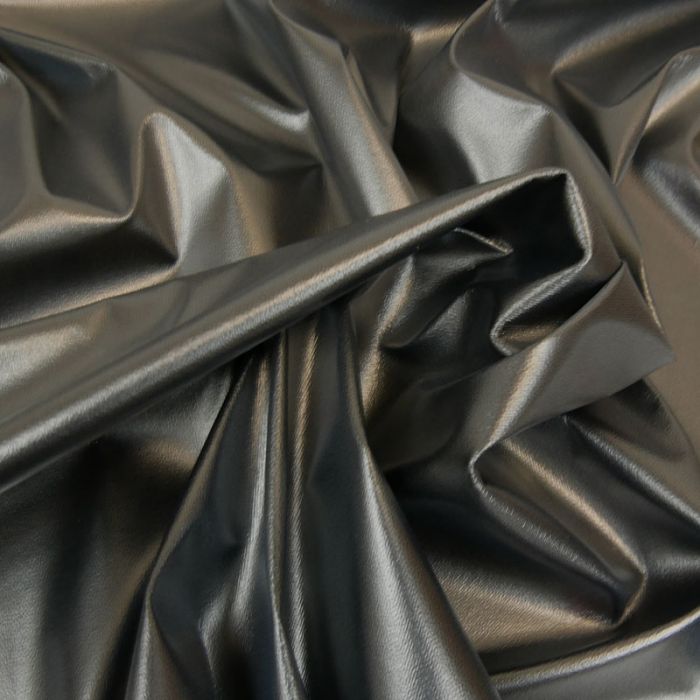 Tissu PUL imperméable souple - noir x 10 cm