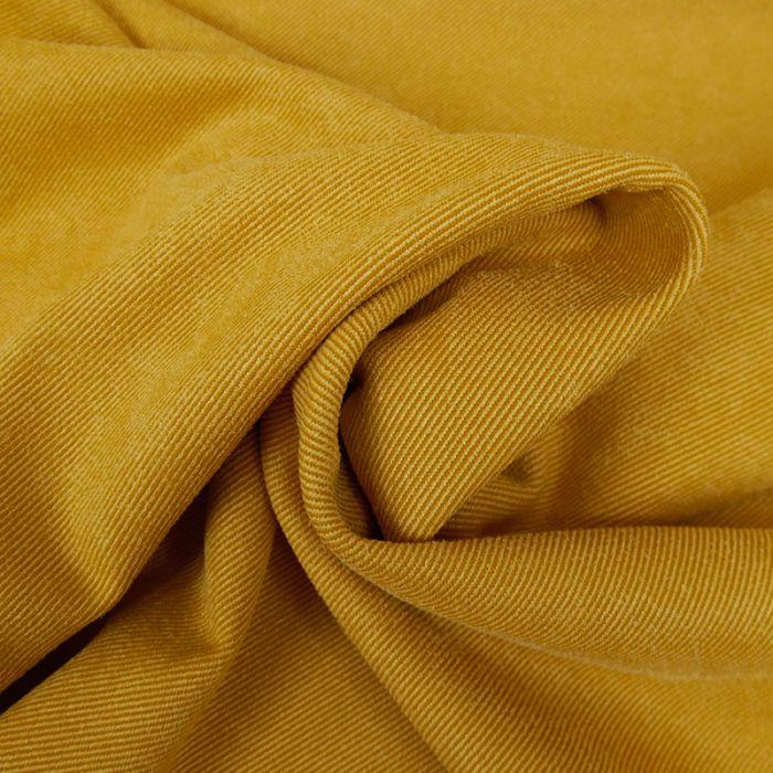 Tissu suédine twill - moutarde x 10 cm