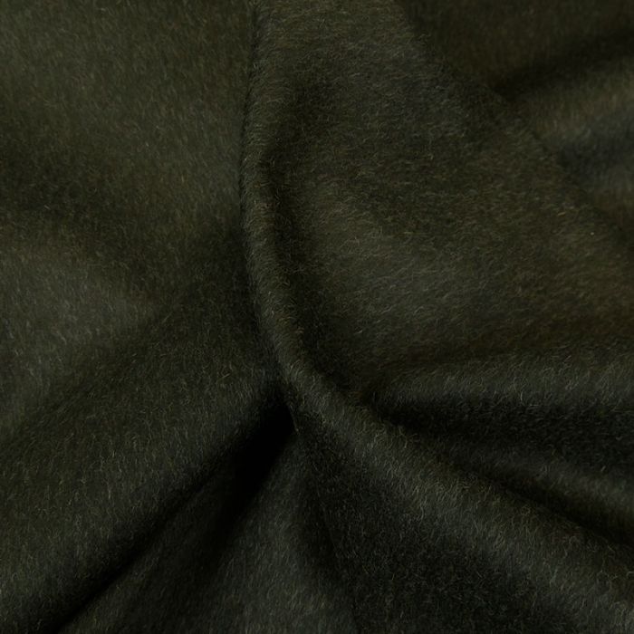 Tissu lainage Loden - vert x 10 cm