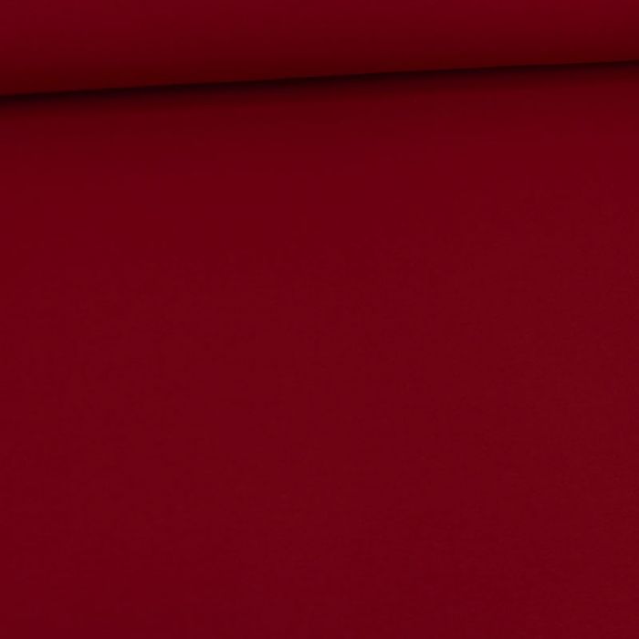 Tissu jersey coton bio uni - rouge x 10cm