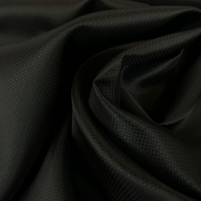 Tissu doublure viscose pointillisme - noir x 10 cm