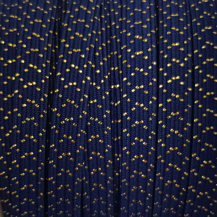 Elastique côtelé lurex 6 mm x 10 cm