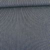 Tissu chambray rayures - bleu foncé x 10 cm