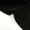 Tissu lainage cachemire noir - haute couture x 10 cm