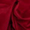 Tissu velours côtelé - rouge foncé x 10 cm