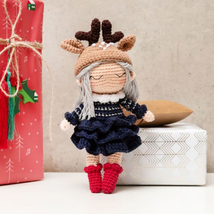 Kit crochet amigurumi Ricorumi - poupée de noël