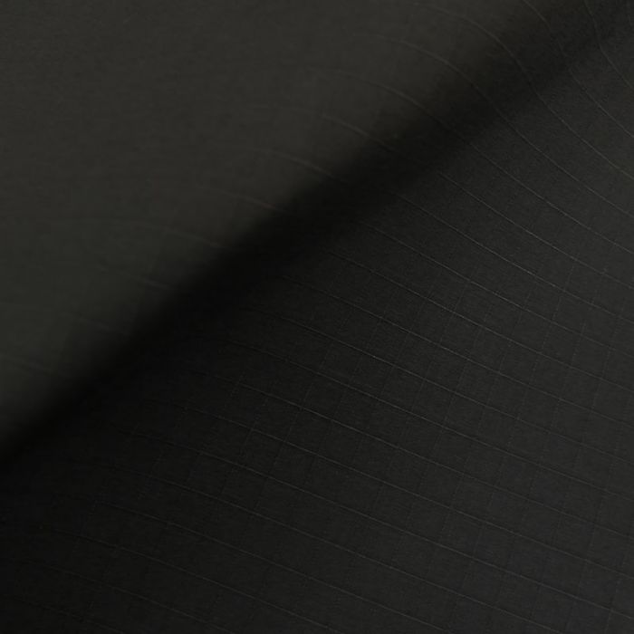 Tissu coton ciré waterproof carreaux - noir x 10 cm