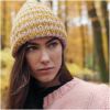 Kit tricot bonnet bicolore en alpaga - Rico design