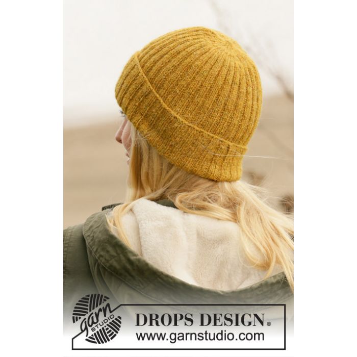 Kit tricot bonnet Sun By The Water - DROPS Design