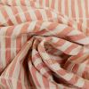 Tissu coton à rayures Deauville - vieux rose x 10 cm