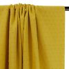 Tissu viscose plumetis - jaune x 10 cm