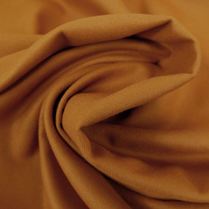 Tissu flanelle coton uni - auburn x 10 cm
