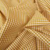 Tissu coton vichy - safran x 10cm