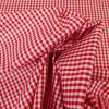 Tissu coton vichy - rouge x 10cm