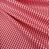 Tissu coton vichy - rouge x 10cm