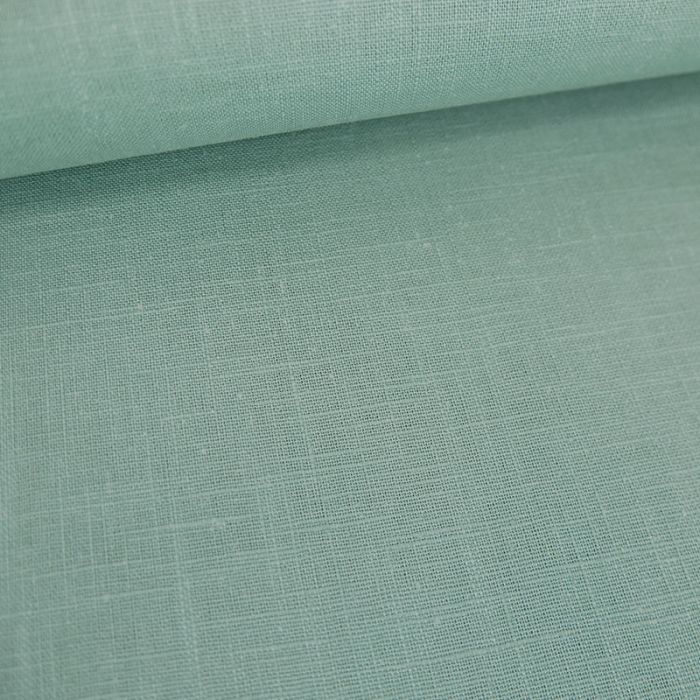 Tissu ramie effet lin - céladon  x 10cm