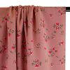 Tissu viscose fleurs Amélia - rose x 10 cm