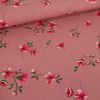 Tissu viscose fleurs Amélia - rose x 10 cm