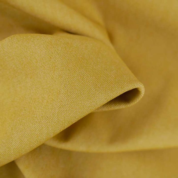 Tissu jean denim stretch - moutarde x 10 cm