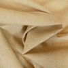 Tissu toile coton lurex - beige x 10 cm